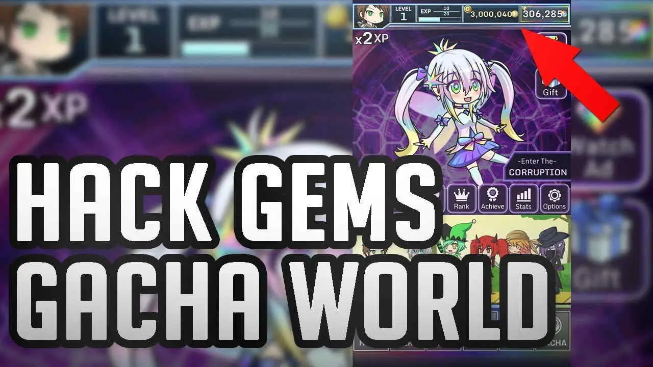 gacha world gemas ilimitadas