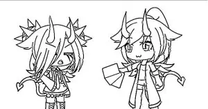 gacha life coloring pages