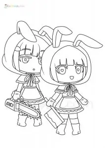 paginas para colorear gacha club