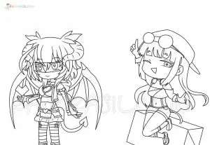 gacha club para colorear