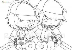 gacha club para colorear