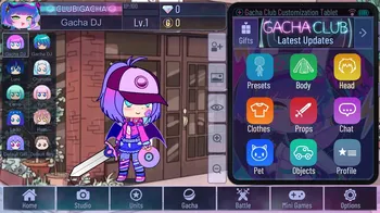 Gacha Cafe UI