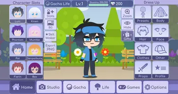 Gacha Life No Lines Luni OC