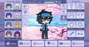 Interfaz de usuario Gacha Sakura