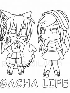 gacha life coloring pages